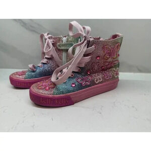 Lelli Kelly Girls Size 30 or US 12 Jackie Rainbow Multicolor High Top Sneaker